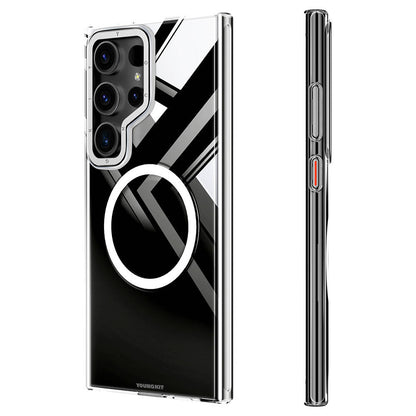 Galaxy S24 Ultra Kılıf M-safe Şarj Özellikli Sararmaya Karşı Dayanıklı Youngkit Clear Crystal Serisi Kapak