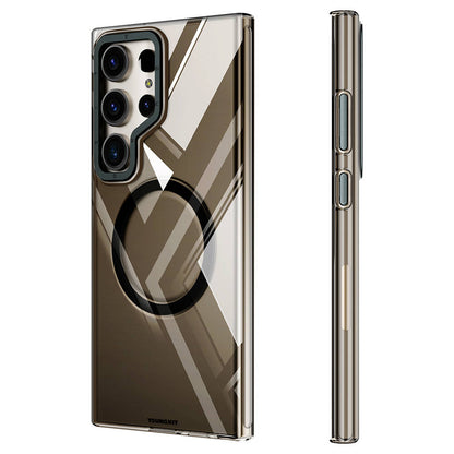 Galaxy S24 Ultra Kılıf M-safe Şarj Özellikli Sararmaya Karşı Dayanıklı Youngkit Clear Crystal Serisi Kapak