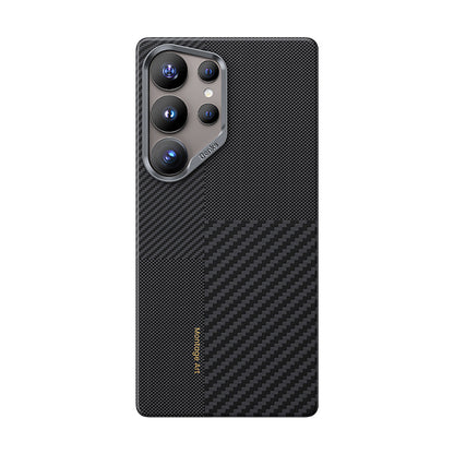 Galaxy S25 Ultra Kılıf M-safe Şarj Özellikli Karbon Fiber Benks Montage ArmorAir Kevlar Kapak