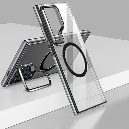 Galaxy S25 Ultra Kılıf M-safe Şarj Özellikli Wlons Standlı Efsane Kapak