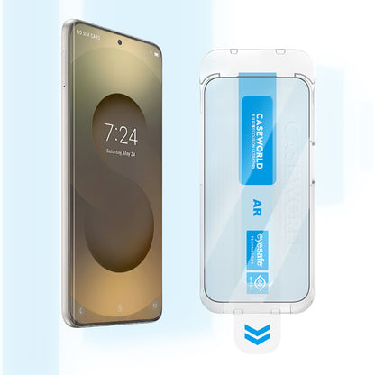 Galaxy S26 CaseWorld Applicator Serisi 2.5D Eyesafe Mavi Işık Teknolojili 0.25mm Temperli Cam Ekran Koruyucu+ Uygulama Aparatı