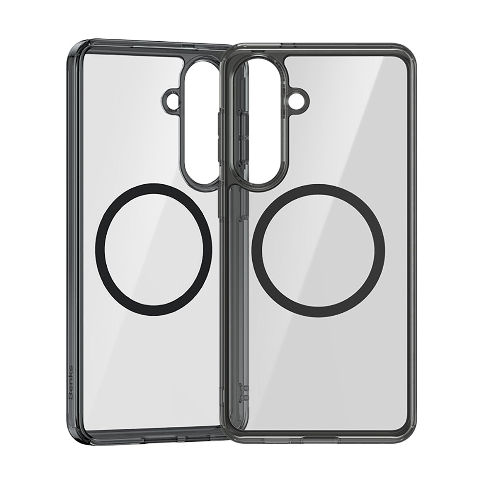 Galaxy S26 Kılıf M-safe Şarj Özellikli Benks Crystal Serisi Şeffaf Kapak