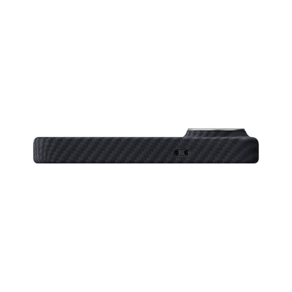 Galaxy S26 Plus Kılıf M-safe Şarj Özellikli 600D Aramid Fiber Pitaka Edge Serisi Black-Grey Twill Kapak