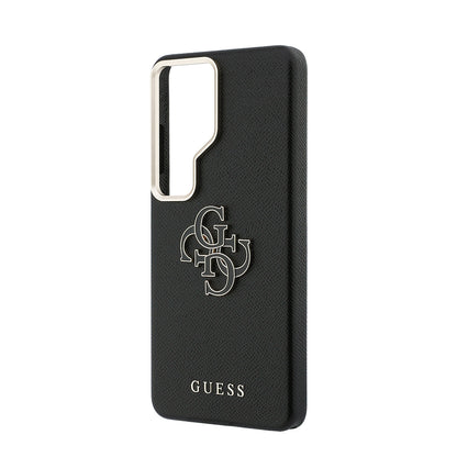 Galaxy S26 Ultra Kılıf Guess Orjinal Lisanslı Grained Yazı ve 4G Büyük Metal Logolu Kapak