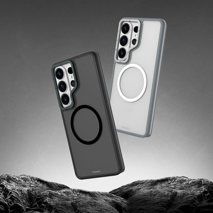 Galaxy S26 Ultra Kılıf M-safe Şarj Özellikli Youngkit Rock Sand Serisi Kapak