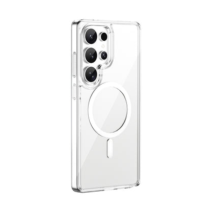 Galaxy S26 Ultra Kılıf Wiwu MCC-101 iShield Pro Serisi M-safe Şarj Özellikli Crystal Sert PC Kapak