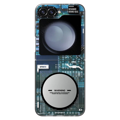 Galaxy Z Flip 6 Kılıf M-safe Şarj Özellikli Youngkit Technology Serisi Kapak