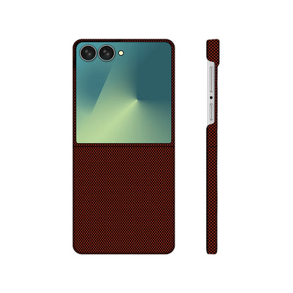 Galaxy Z Flip 7 Kılıf M-Safe Şarj Özellikli Zore Paris Zerre Sert PC Kapak