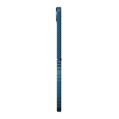 Galaxy Z Flip 8 Kılıf M-safe Şarj Özellikli Aramid Karbon Fiber Pitaka Tactile Woven Sunset-Moonrise Serisi Kapak