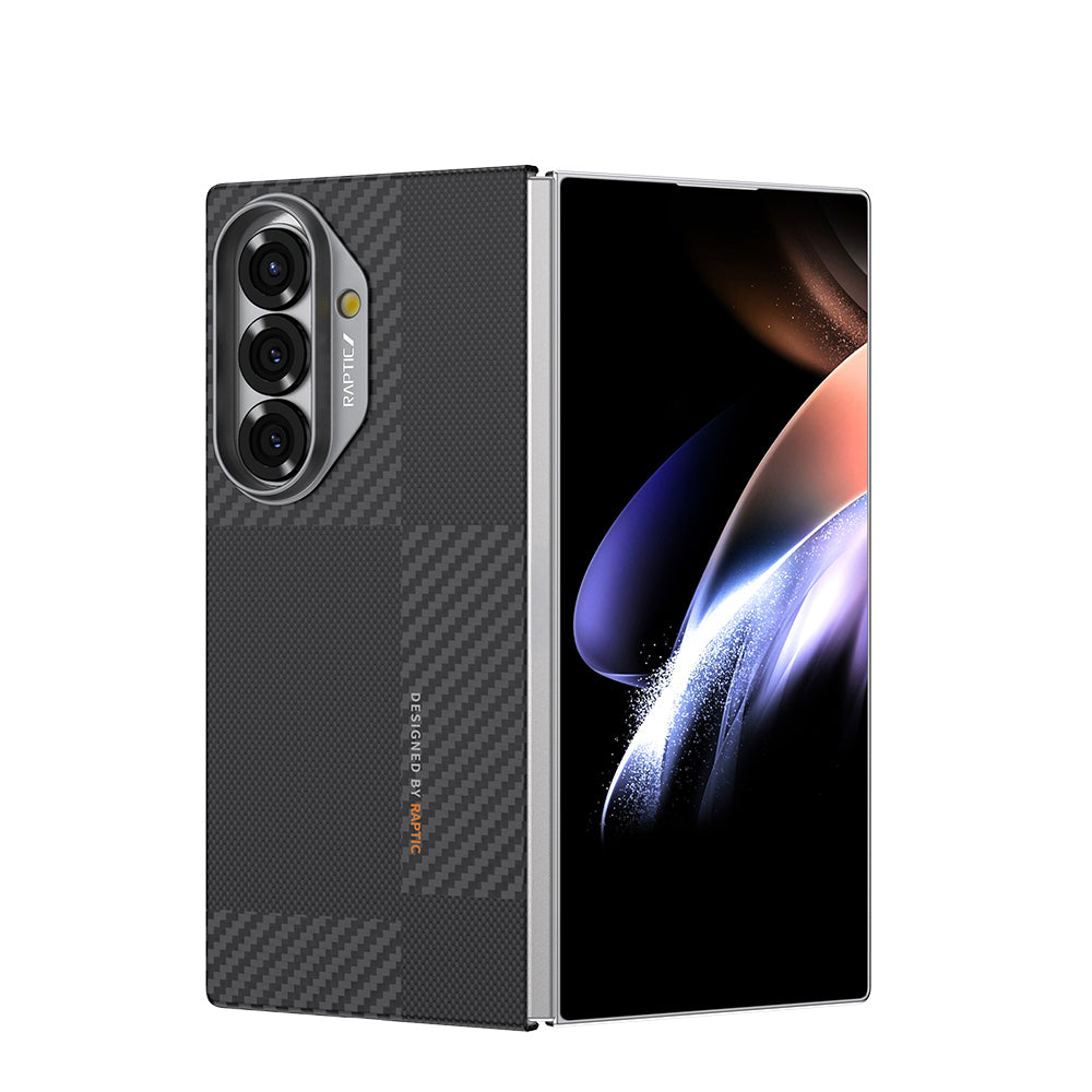 Galaxy Z Fold 7 Kılıf M-safe Şarj Özellikli 600D Metal Kamera Çerçeveli Raptic Aramid Fiber Geotik Serisi Kapak