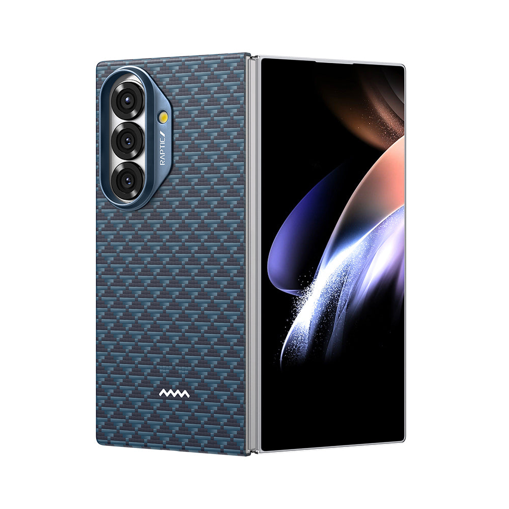 Galaxy Z Fold 7 Kılıf M-safe Şarj Özellikli Raptic Aramid Skin Origin Serisi Kapak