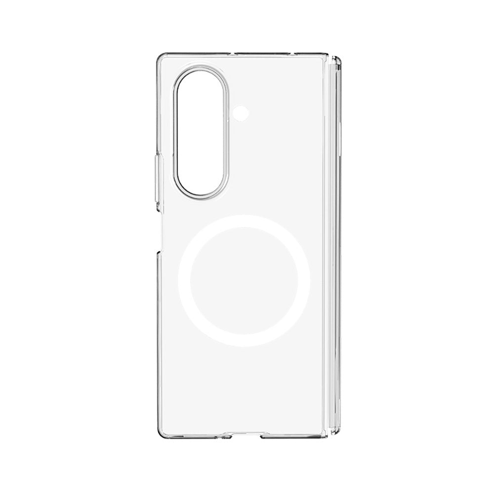 Galaxy Z Fold 7 Kılıf M-safe Şarj Özellikli Transparan Sert PC Wlons Pita Kapak