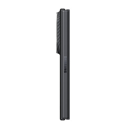 Galaxy Z Fold 8 Kılıf M-safe Şarj Özellikli 600D Aramid Karbon Fiber Pitaka Edge Serisi Black-Grey Twill Kapak