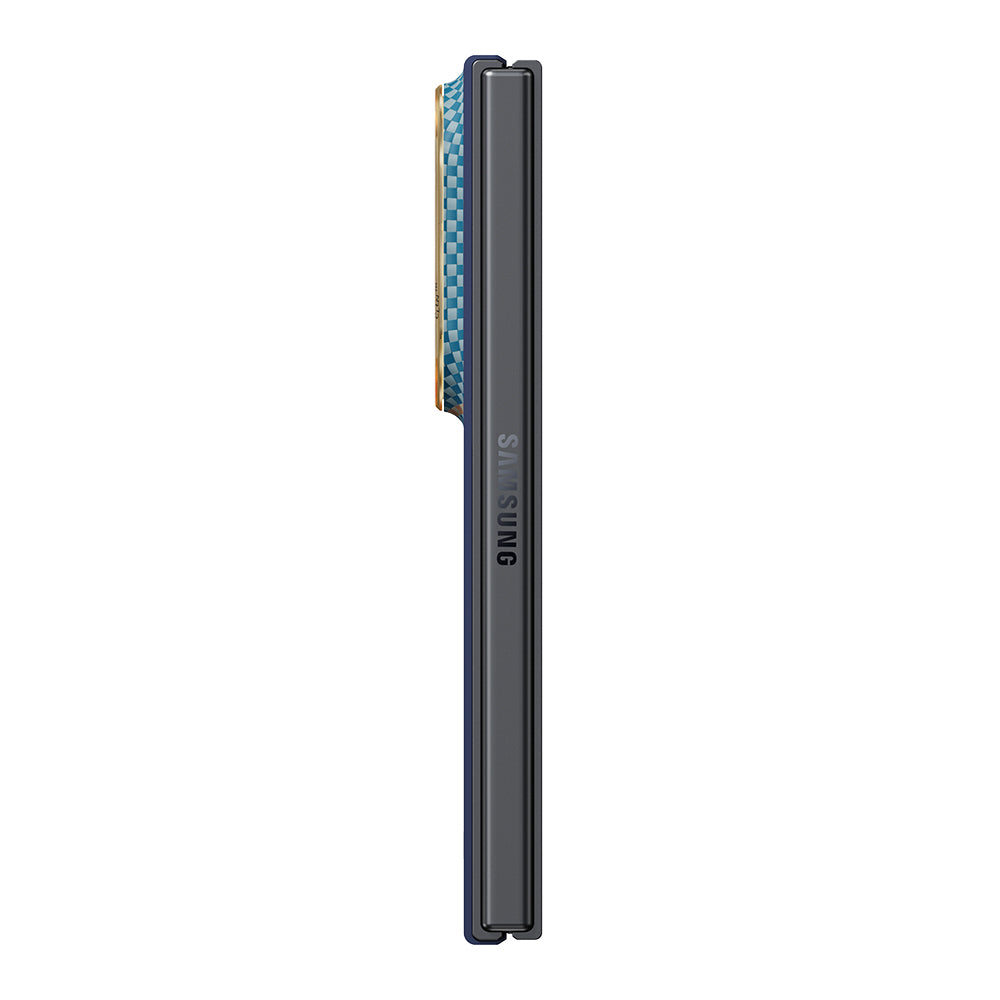 Galaxy Z Fold 8 Kılıf M-safe Şarj Özellikli Aramid Karbon Fiber Pitaka Sunset 2.0 California Dream Serisi Kapak