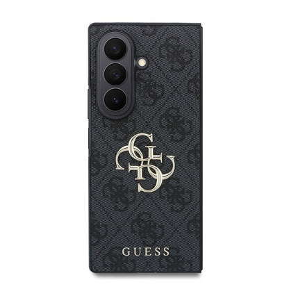 Galaxy Z Fold 8 Ultra Kılıf Guess Orjinal Lisanslı PU Deri 4G Desenli Yazı Logolu Kapak