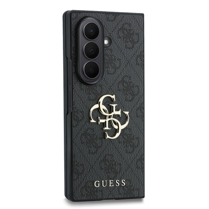 Galaxy Z Fold 8 Ultra Kılıf Guess Orjinal Lisanslı PU Deri 4G Desenli Yazı Logolu Kapak