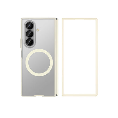 Galaxy Z Fold 8 Ultra Kılıf M-safe Şarj Özellikli Arkası Mat Sert PC Wlons Vena Kapak