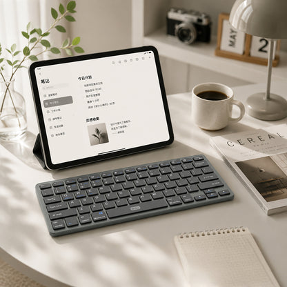 Go Des GD-KB325 Sessiz Tuş Tasarımlı Bluetooth Bağlantılı Kablosuz Klavye