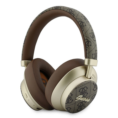 Guess Orjinal Lisanslı ENC PU 4G Desenli Metal Yazı Logolu Kulak Üstü Bluetooth Kulaklık v5.4