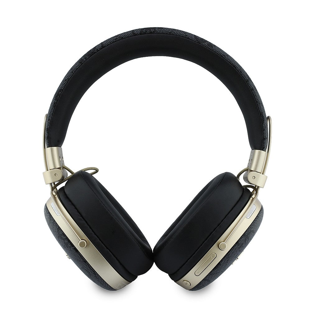 Guess Orjinal Lisanslı ENC Teknolojili PU 4G Desenli Metal Yazı Logolu Kulak Üstü Bluetooth Kulaklık v5.4