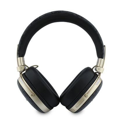 Guess Orjinal Lisanslı ENC Teknolojili PU 4G Desenli Metal Yazı Logolu Kulak Üstü Bluetooth Kulaklık v5.4