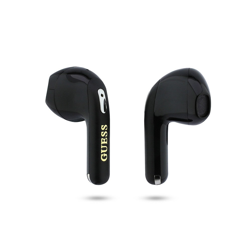 Guess Orjinal Lisanslı Metal Yazı Logolu Kulak içi TWS Kulaklık ve Speaker Hoparlör 2in1 Set