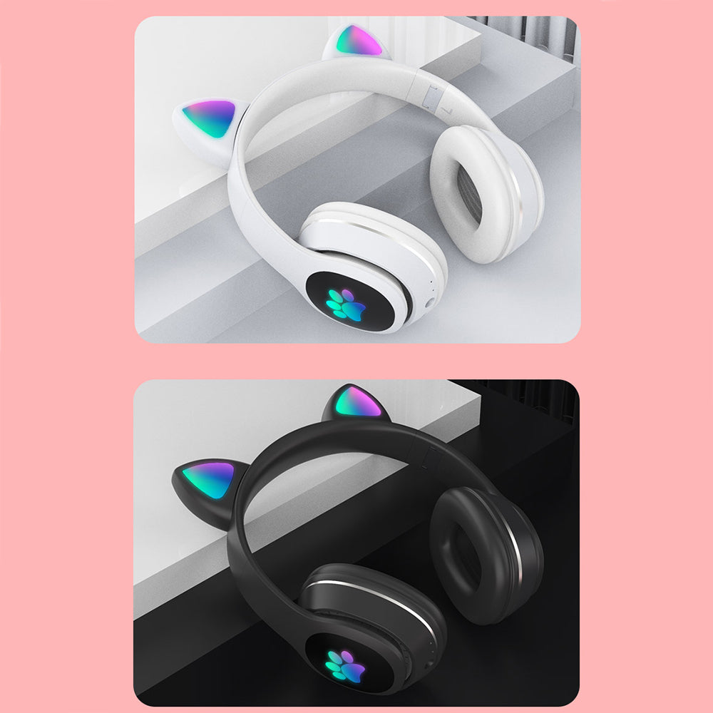 Lapas P40 Kedi Kulaklı Tasarımlı RGB Işıklı Bluetooth Kulaklık