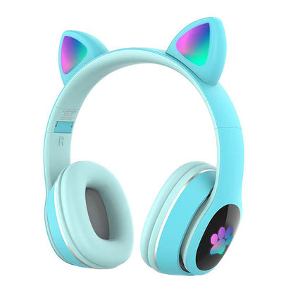 Lapas P40 Kedi Kulaklı Tasarımlı RGB Işıklı Bluetooth Kulaklık