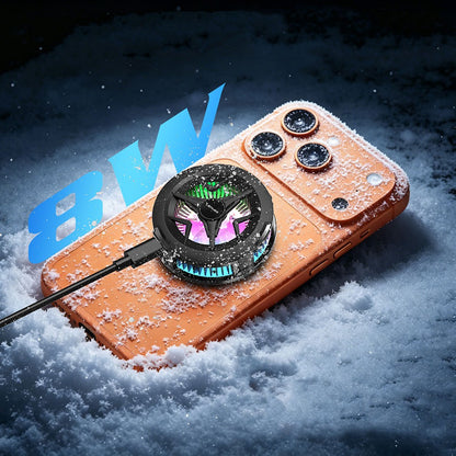 Lenyes LPC203 RGB Işıklı Alüminyum Telefon Soğutucu Fan