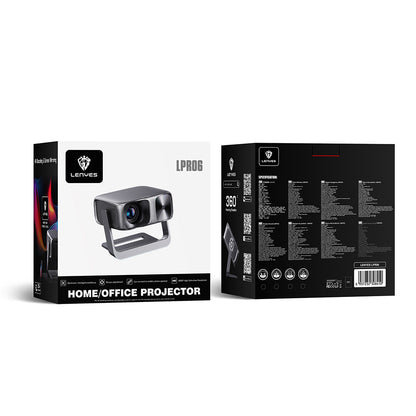 Lenyes LPR06 600 ANSI Lümen 1080P Full HD 4K Destekli Wi-Fi 6 Bluetooth 5.1 ve Otomatik Fokus Projektör Yansıtma Cihazı