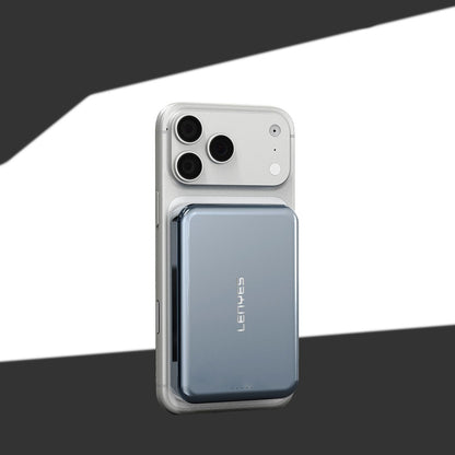 Lenyes PW0011D Ultra İnce LED Göstergeli Wireless Powerbank 15W 5000mAh