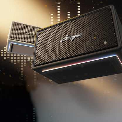 Lenyes S877 Serisi RGB Işıklı Taşınabilir Su Geçirmez Çift Mikrofonlu TWS Bluetooth Hoparlör Speaker v5.3 200W