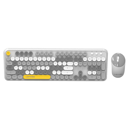 Lenyes WK103 Mekanik 2in1 2.4G Kablosuz Klavye ve 1600 DPI Mouse Seti