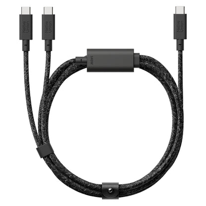 Native Union Belt Serisi PD 2in1 Type-C To Type-C Hızlı Şarj Özellikli Şarj ve Data Kablosu 140W 2M