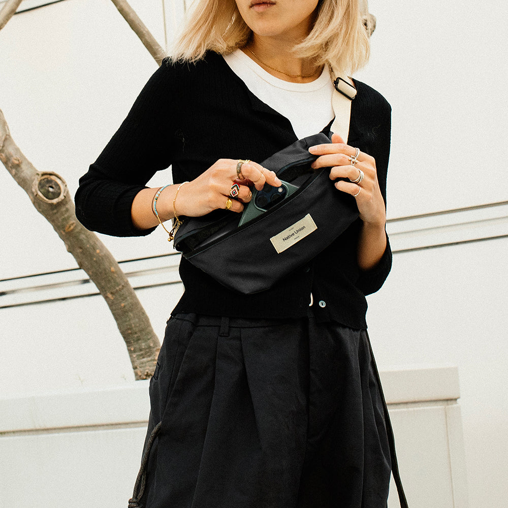Native Union W.F.A Serisi Crossbody YKK Fermuarlı Çok Amaçlı Su Geçirmez Çapraz Vücut Çantası
