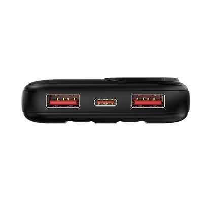 Recci RPB-P68 PD 20W Dijital LED Göstergeli Hızlı Şarj Özellikli Type-C ve Lightning Kablolu Powerbank 22.5W 20000mAh