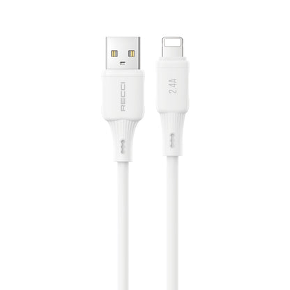Recci RS52L USB-A to Lightning 2.4A Hızlı Şarj Özellikli Data ve Şarj Kablosu 1M