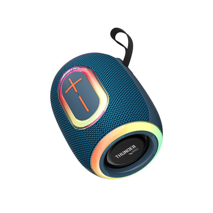 Wiwu H9 RGB Işıklı Askılı TWS Bluetooth Speaker Hoparlör v5.3 10W Mavi