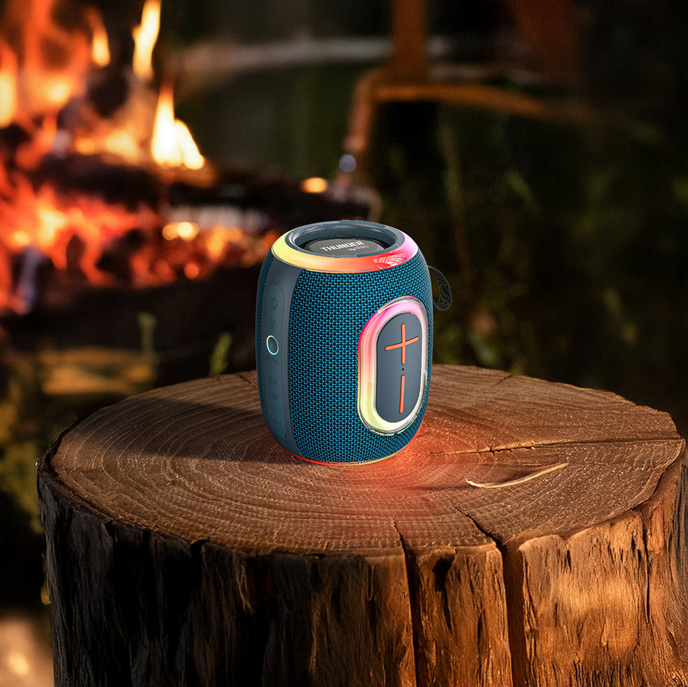 Wiwu H9 RGB Işıklı Askılı TWS Bluetooth Speaker Hoparlör v5.3 10W Mavi