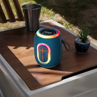 Wiwu H9 RGB Işıklı Askılı TWS Bluetooth Speaker Hoparlör v5.3 10W Mavi