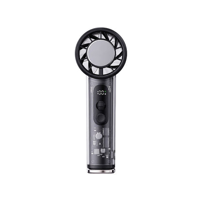 Wiwu Wi-FS019 Ice Engine Turbo Fan Serisi Dijital LED Göstergeli Şeffaf Tasarım Portatif Soğutucu El Fanı